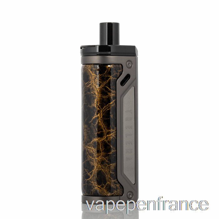 Perdu Vape Thelema 80w Pod Mod Kit Gunmetal / Stylo Vape En Cuir Brillant